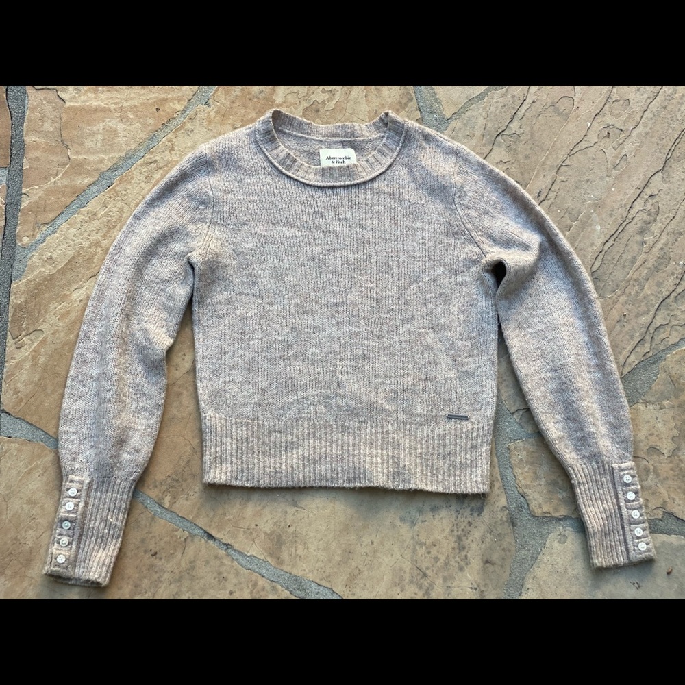 Abercrombie & Fitch sweater light pink cute sz S